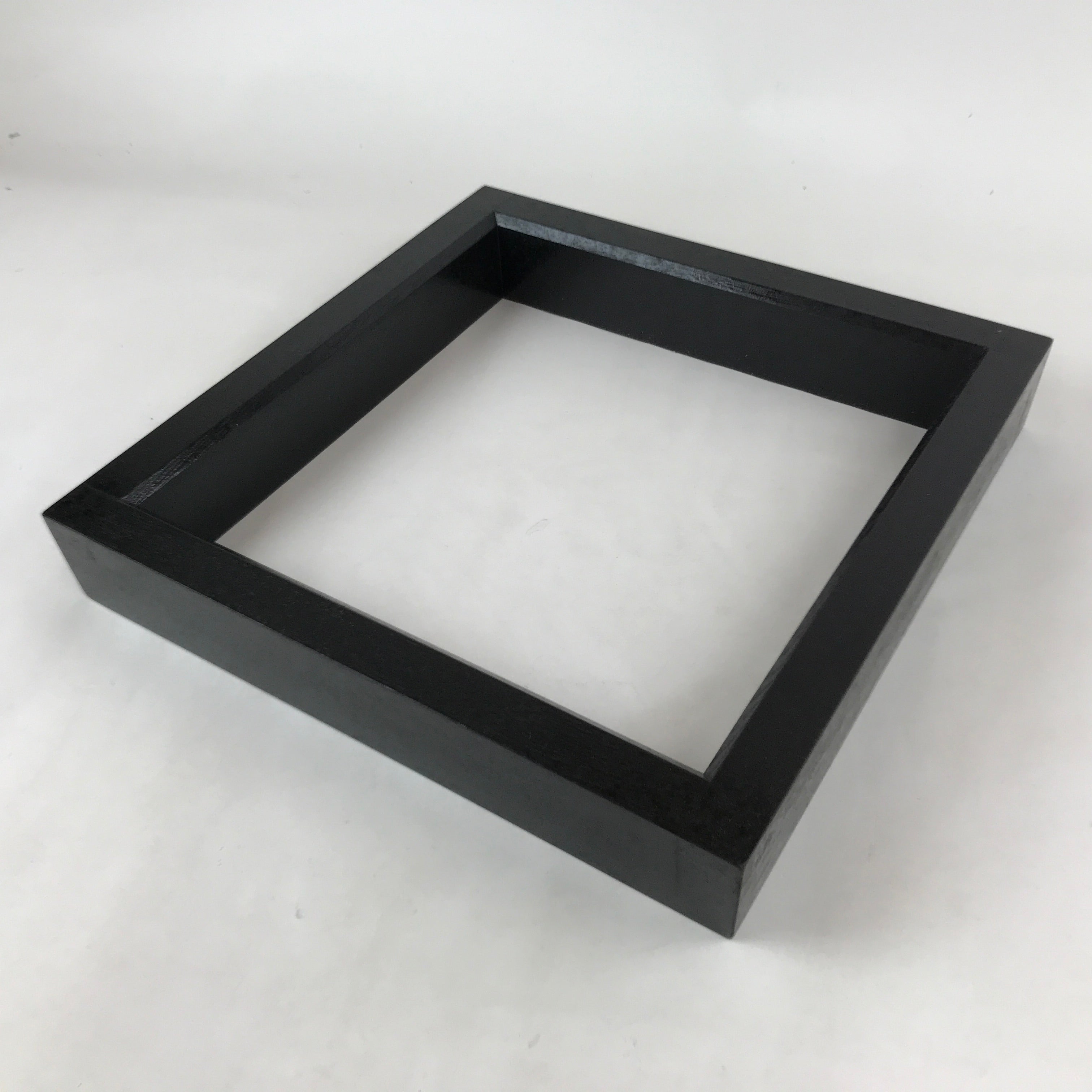 Japanese Lacquered Wooden Tea Ceremony Ro Hearth Frame Robuchi Vtg Black LWB83