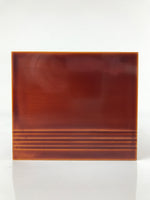 Japanese Lacquered Wooden Tissue Box Vtg Waste Bin Shunkei Nuri Brown LWB90