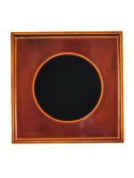 Japanese Lacquered Wooden Tissue Box Vtg Waste Bin Shunkei Nuri Brown LWB90