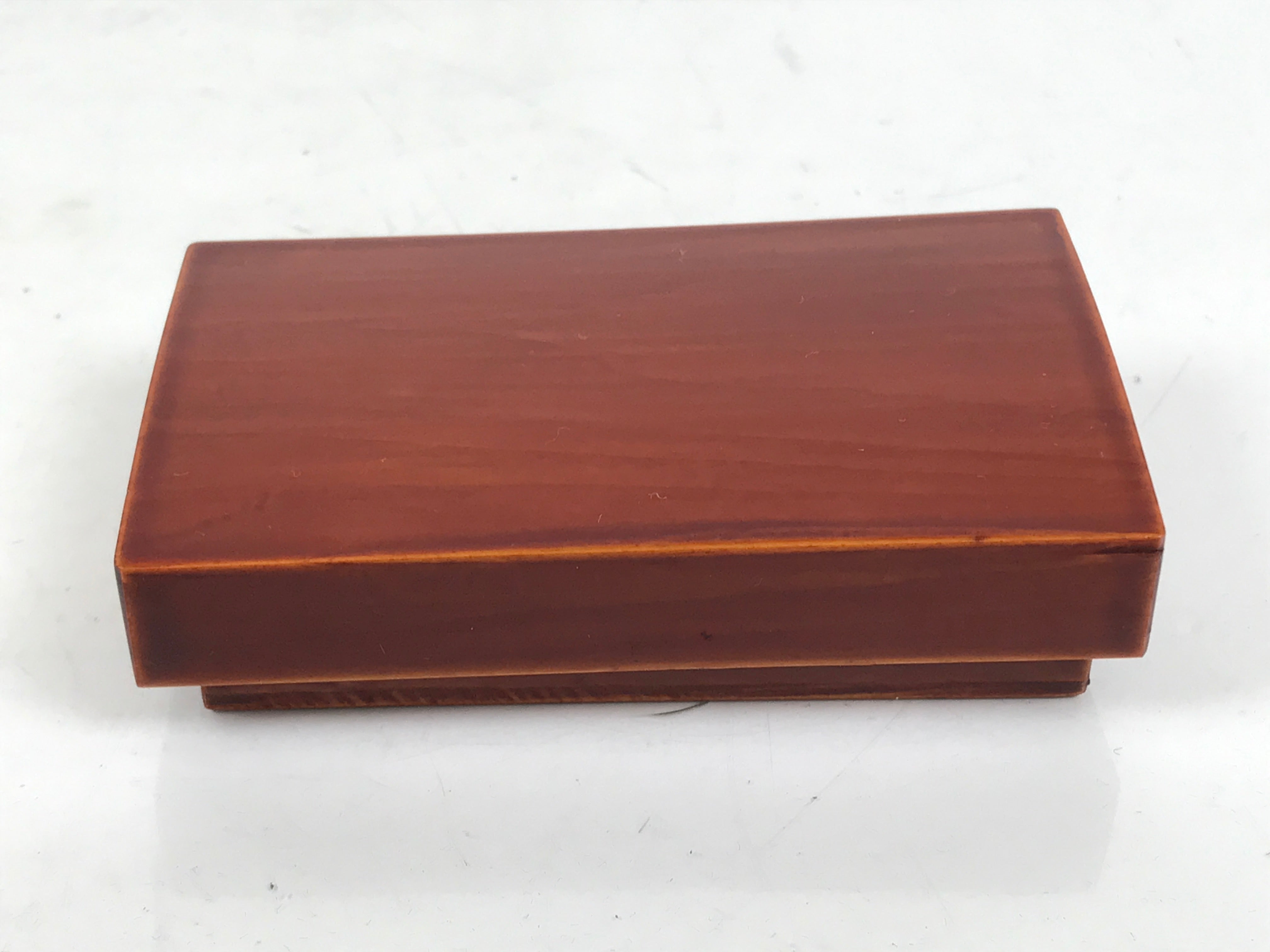 Japanese Lacquered Wooden Toothpick Case Box Yojiire Shunkei Nuri Kashikiri L528