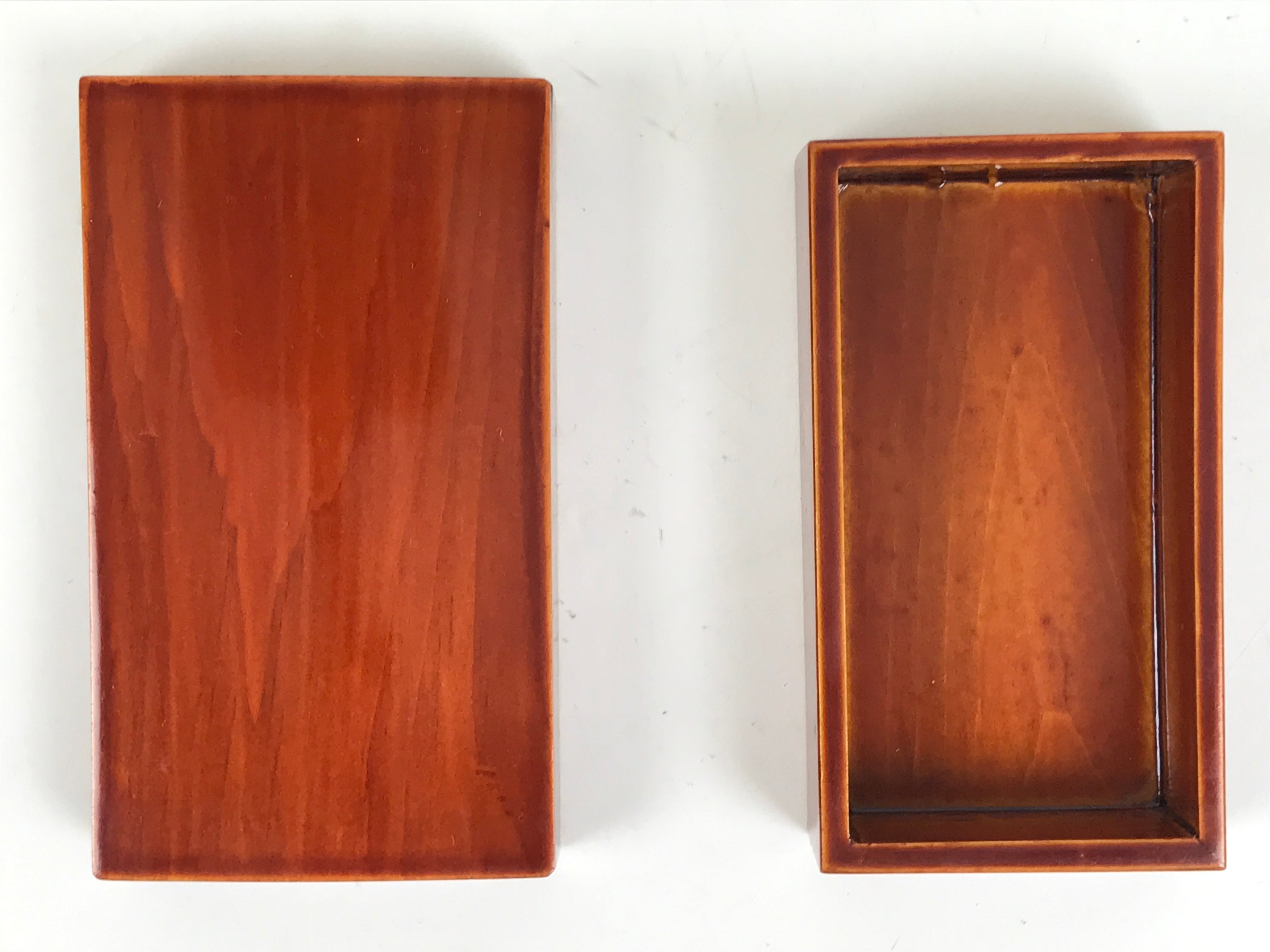 Japanese Lacquered Wooden Toothpick Case Box Yojiire Shunkei Nuri Kashikiri L528