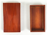 Japanese Lacquered Wooden Toothpick Case Box Yojiire Shunkei Nuri Kashikiri L528