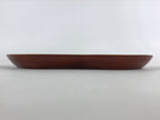 Japanese Lacquered Wooden Tray Vtg Obon Shunkei-Nuri Hida Pine Brown LWB59
