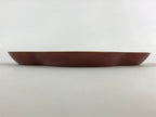 Japanese Lacquered Wooden Tray Vtg Obon Shunkei-Nuri Hida Pine Brown LWB59