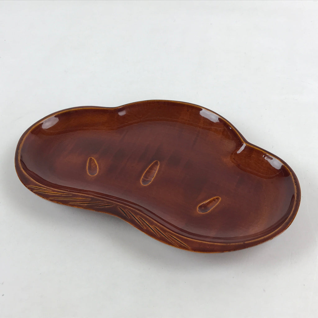 Japanese Lacquered Wooden Tray Vtg Obon Shunkei-Nuri Hida Pine Brown LWB59