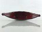 Japanese Lacquerware Bamboo Kaashiki Sencha Tea Ceremony Dustpan Red Black UR918