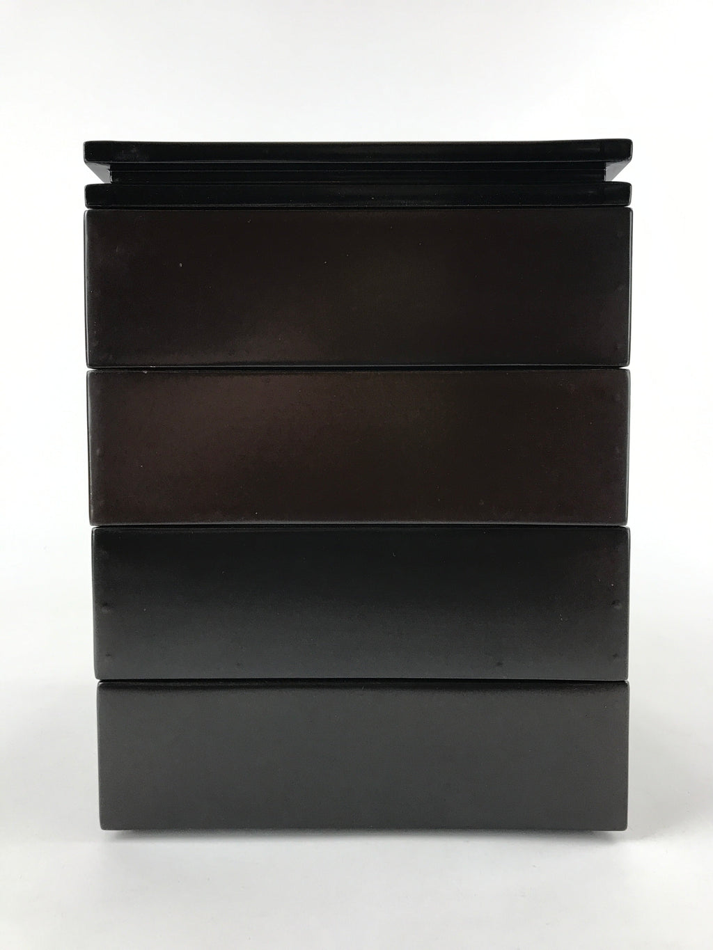 Japanese Lacquerware Bento Boxes 4 Tiers 2 Lids Vtg Wood Storage Box LWB60