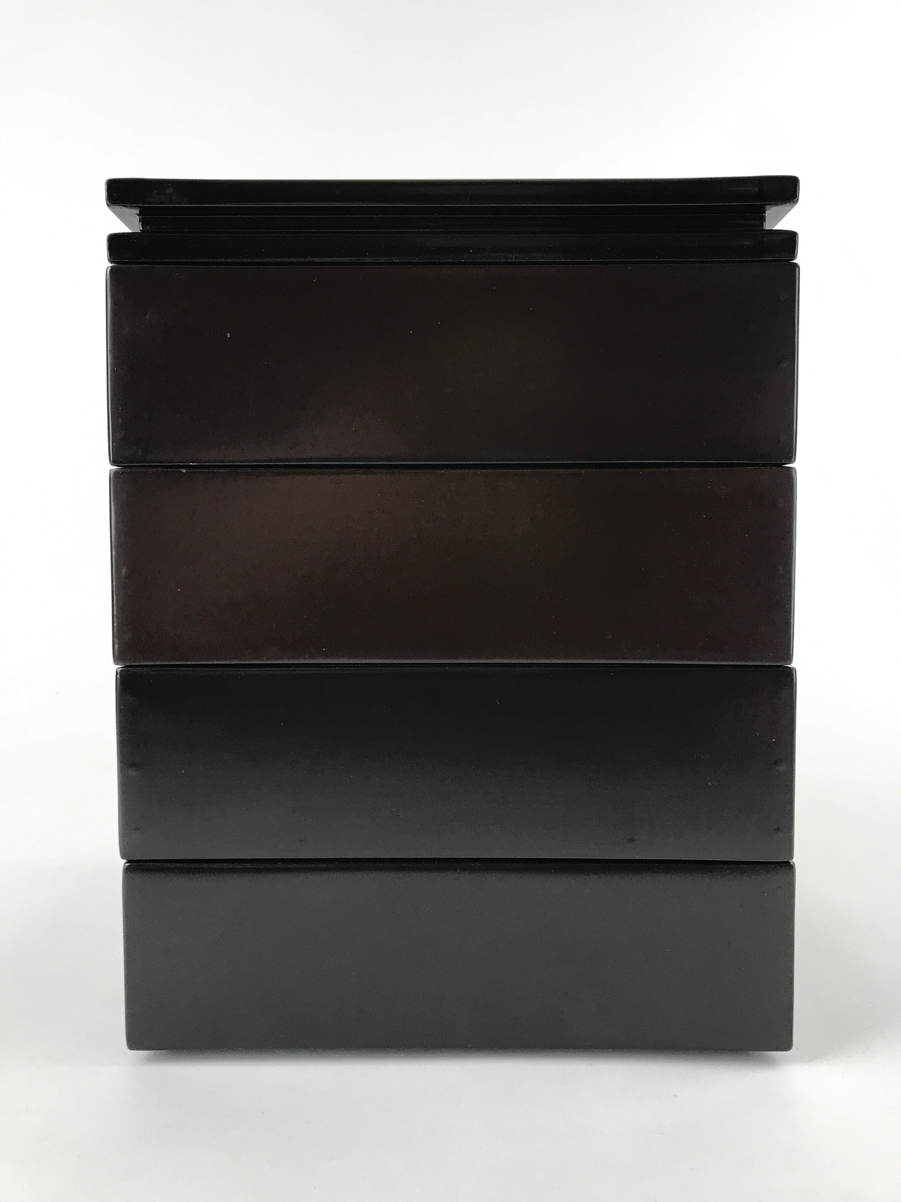 Japanese Lacquerware Bento Boxes 4 Tiers 2 Lids Vtg Wood Storage Box LWB60