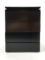 Japanese Lacquerware Bento Boxes 4 Tiers 2 Lids Vtg Wood Storage Box LWB60
