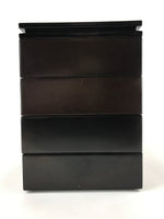 Japanese Lacquerware Bento Boxes 4 Tiers 2 Lids Vtg Wood Storage Box LWB60