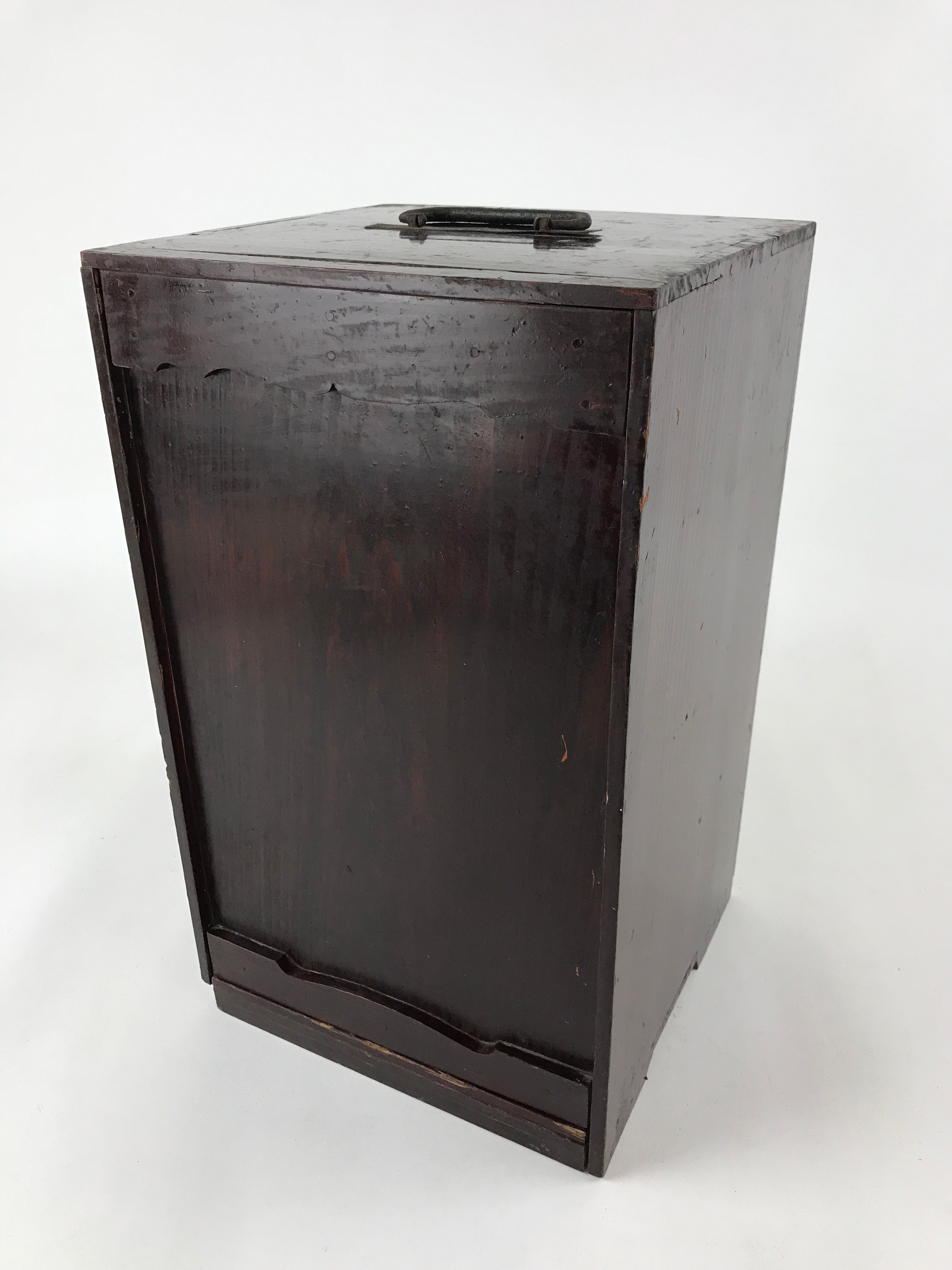 Japanese Lacquerware Bento Boxes 5 Tiers 2 Lids Vtg Wood Storage Box Makie LWB61