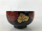 Japanese Lacquerware Bowl Vtg Aizu-Nuri Urushi Makie Red Black Owan Soup LB123