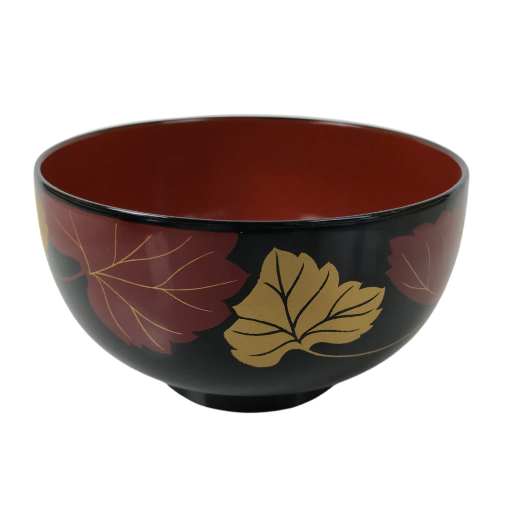 【ほぼ新品】PRETONE SHIGEMORI Japanese Lacquerware Bowl Vtg Aizu-Nuri Urushi Makie Red Black