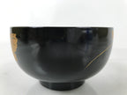 Japanese Lacquerware Bowl Vtg Aizu-Nuri Urushi Makie Red Black Owan Soup LB124