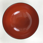 Japanese Lacquerware Bowl Vtg Aizu-Nuri Urushi Makie Red Black Owan Soup LB124