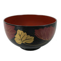 Japanese Lacquerware Bowl Vtg Aizu-Nuri Urushi Makie Red Black Owan Soup LB124