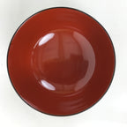 Japanese Lacquerware Bowl Vtg Aizu-Nuri Urushi Makie Red Black Owan Soup LB126