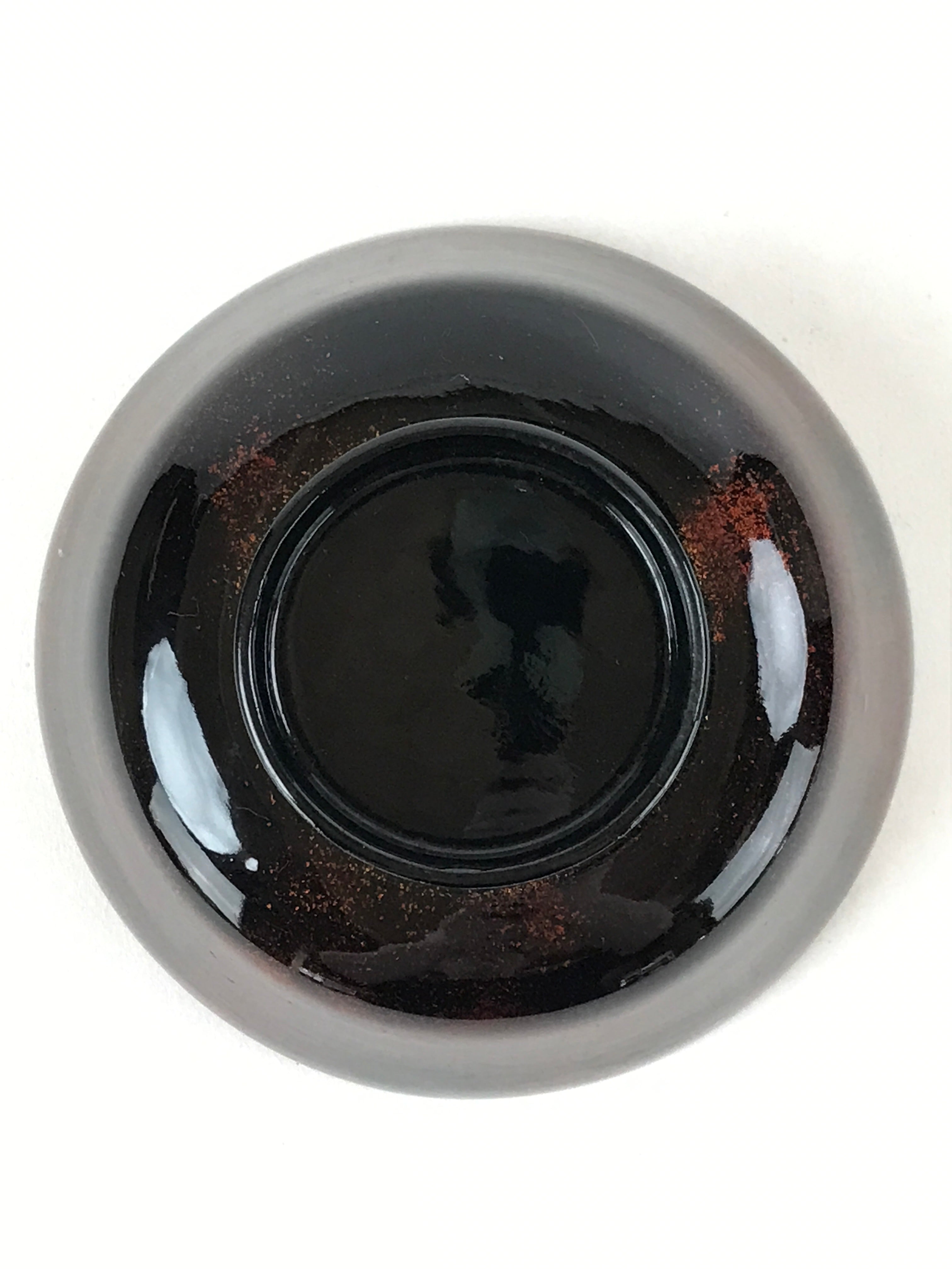 Japanese Lacquerware Lidded Bowl Nimonowan Vtg Black Orange Rice Soup LB78