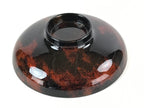 Japanese Lacquerware Lidded Bowl Nimonowan Vtg Black Orange Rice Soup LB78