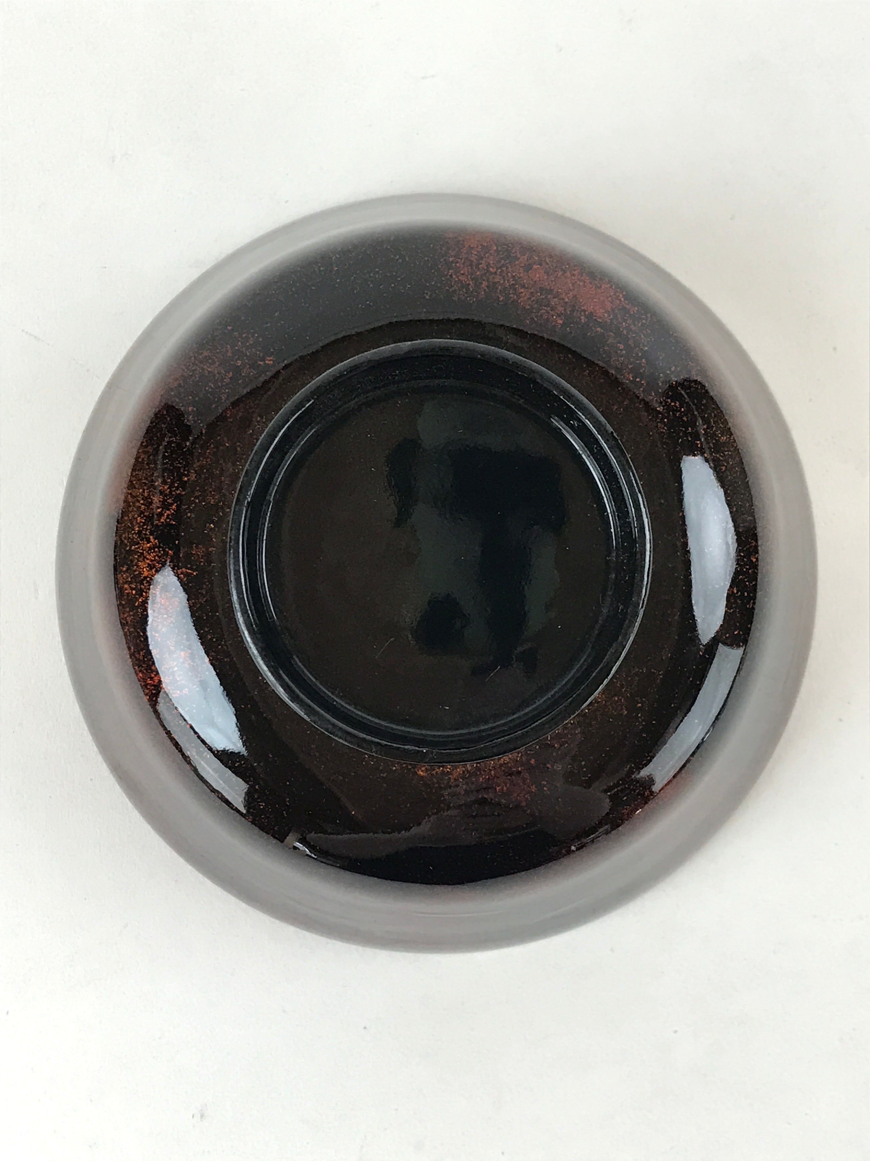 Japanese Lacquerware Lidded Bowl Nimonowan Vtg Black Orange Rice Soup LB79