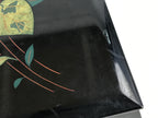 Japanese Lacquerware Lidded Box Wood Fumibako Letter Book Butsudan Black FB73