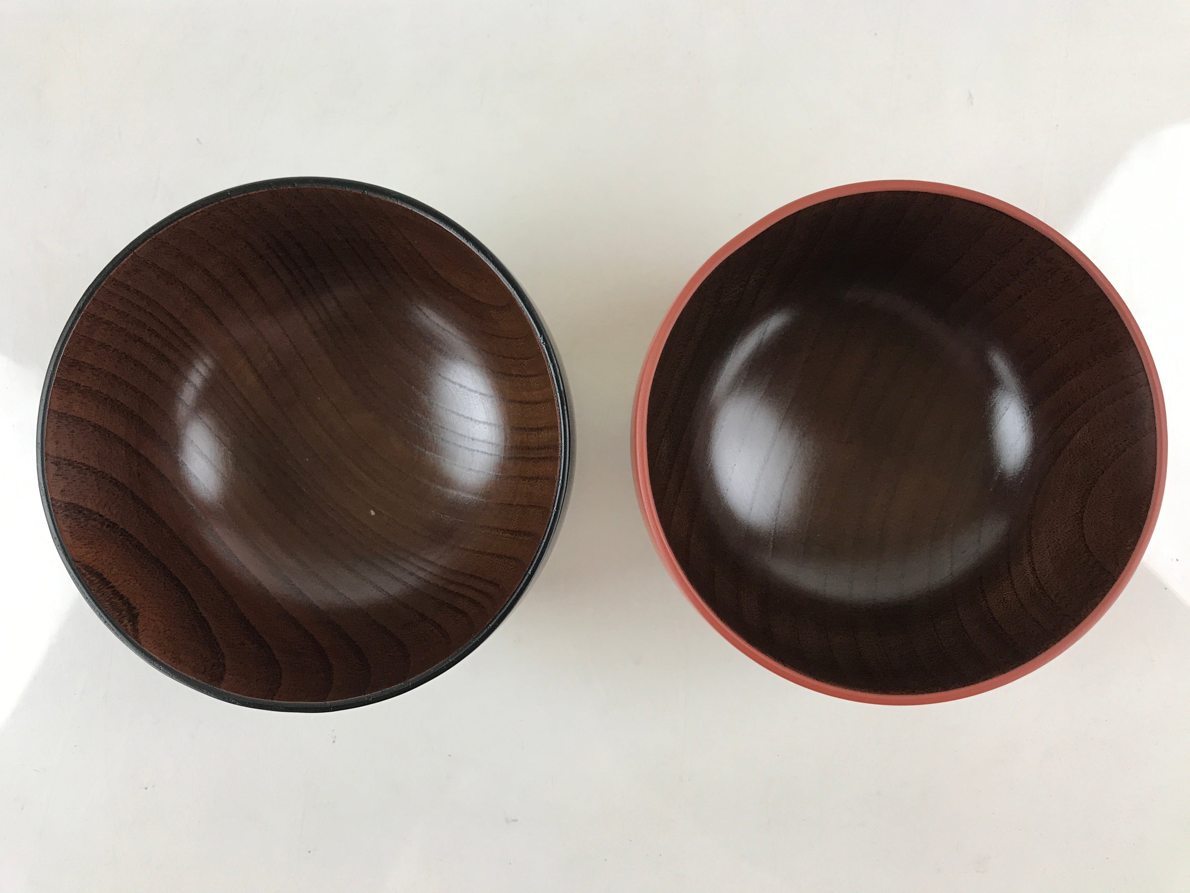 Japanese Lacquerware Pairs Of Bowls And Chopsticks Vtg Hashi Owan Black Brown UR