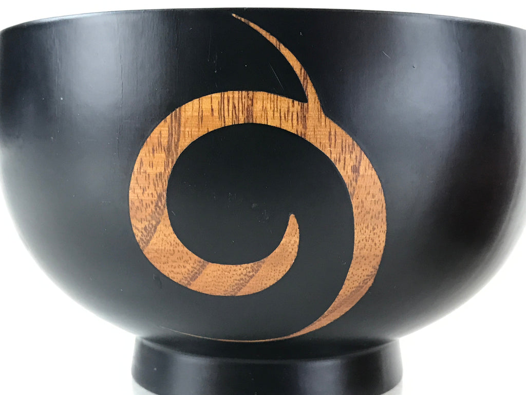 Japanese Lacquerware Pairs Of Bowls And Chopsticks Vtg Hashi Owan Black Brown UR