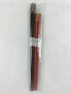 Japanese Lacquerware Pairs Of Bowls And Chopsticks Vtg Hashi Owan Black Brown UR