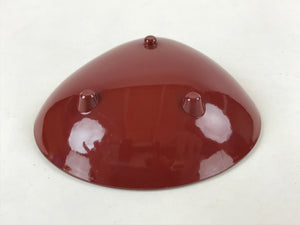 Japanese Lacquerware Replica Gilt Bowl Vtg Shell Sweets Dish Gold Red Flower L74