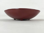 Japanese Lacquerware Replica Gilt Bowl Vtg Shell Sweets Dish Gold Red Flower L74