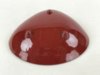 Japanese Lacquerware Replica Gilt Bowl Vtg Shell Sweets Dish Gold Red Flower L76