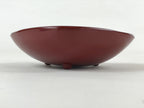 Japanese Lacquerware Replica Gilt Bowl Vtg Shell Sweets Dish Gold Red Flower L76
