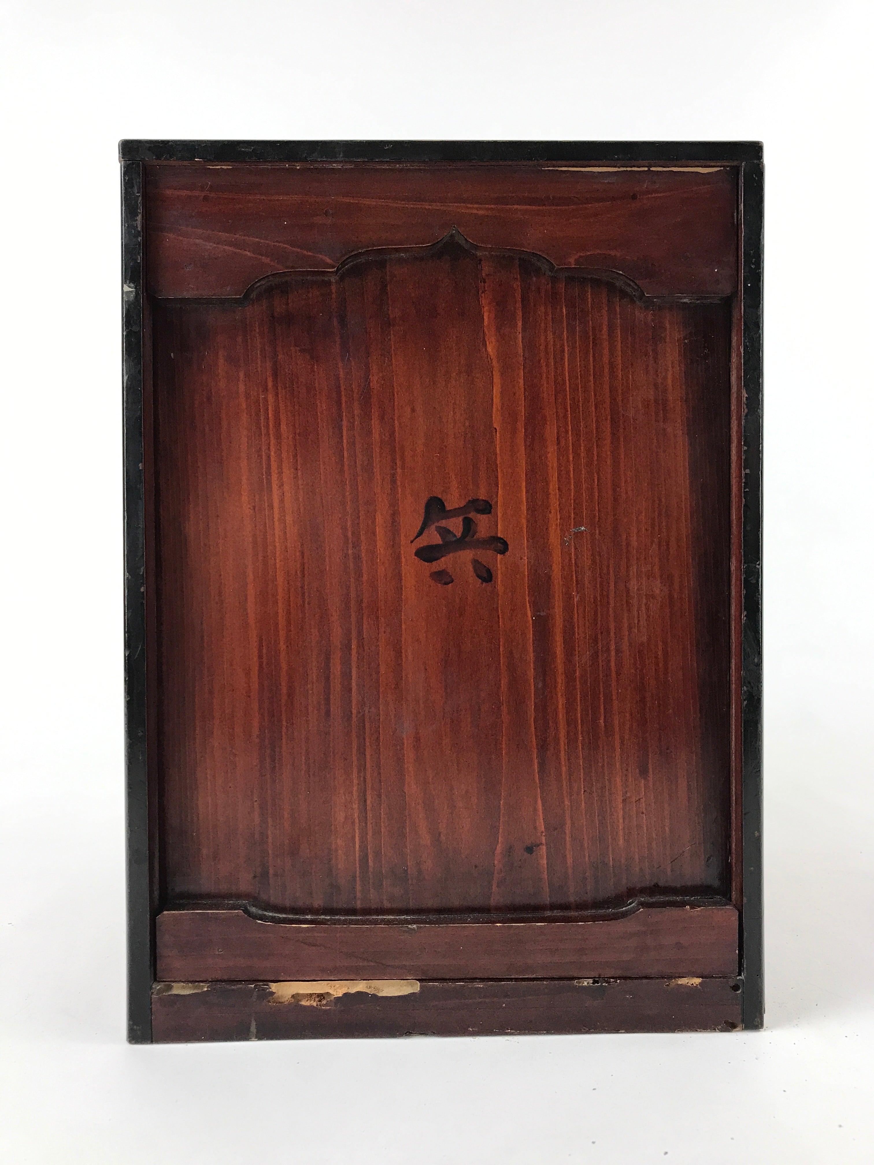 Japanese Lacquerware Two Bento Boxes 5 Tiers 2 Lids Vtg Wood Storage Box LWB62
