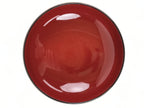 Japanese Lacquerware Wood Bowl Kashiki Kashiwan Vtg Tea Ceremony Brown Red UR958