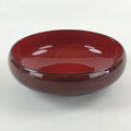 Japanese Lacquerware Wood Bowl Kashiki Kashiwan Vtg Tea Ceremony Brown Red UR958