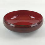 Japanese Lacquerware Wood Bowl Kashiki Kashiwan Vtg Tea Ceremony Brown Red UR958