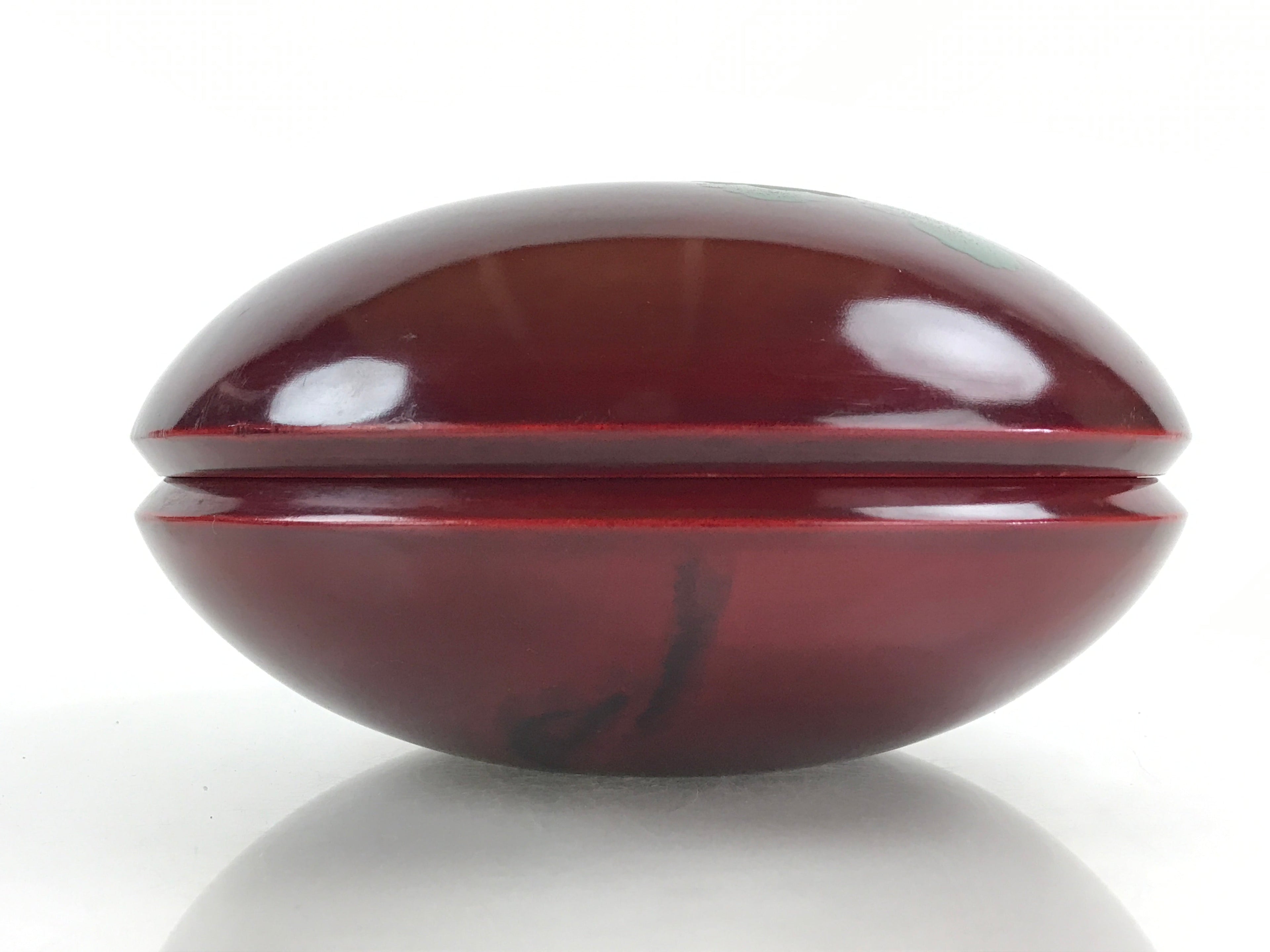Japanese Lacquerware Wood Bowl Kashiki Kashiwan Vtg Tea Ceremony Red UR961