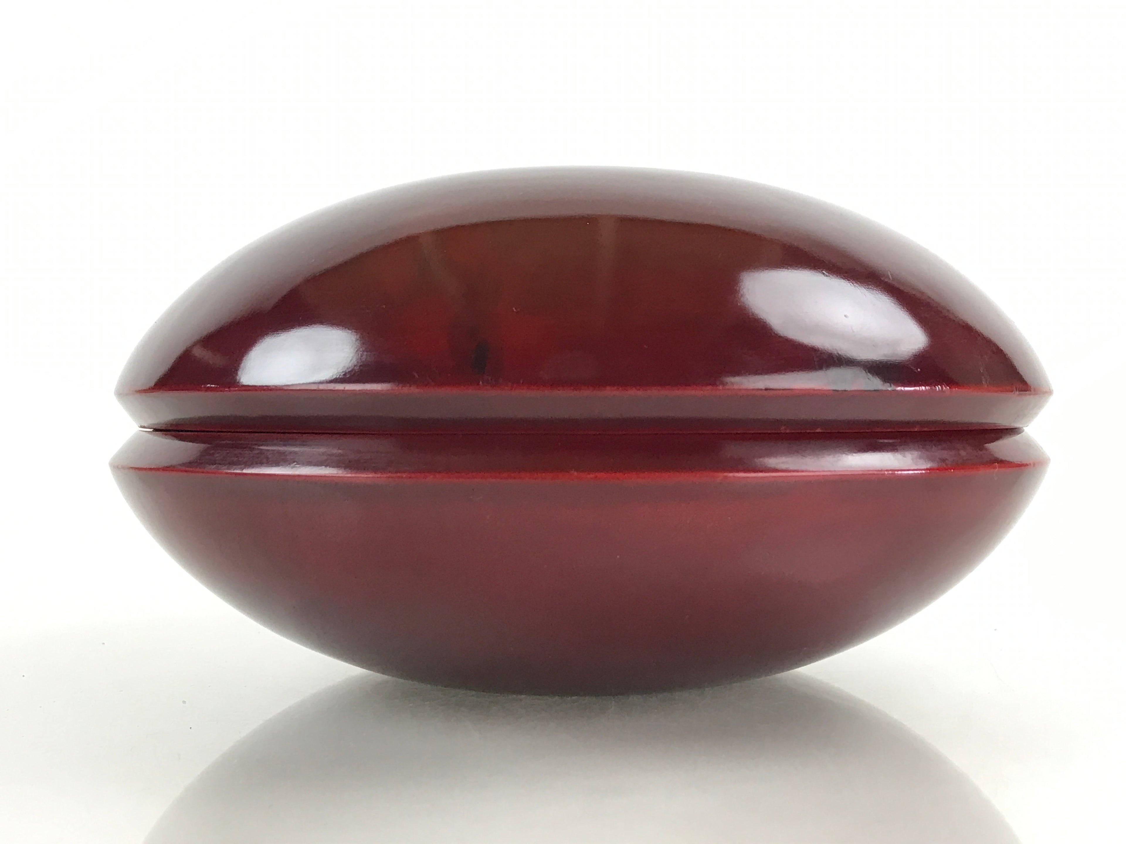 Japanese Lacquerware Wood Bowl Kashiki Kashiwan Vtg Tea Ceremony Red UR961