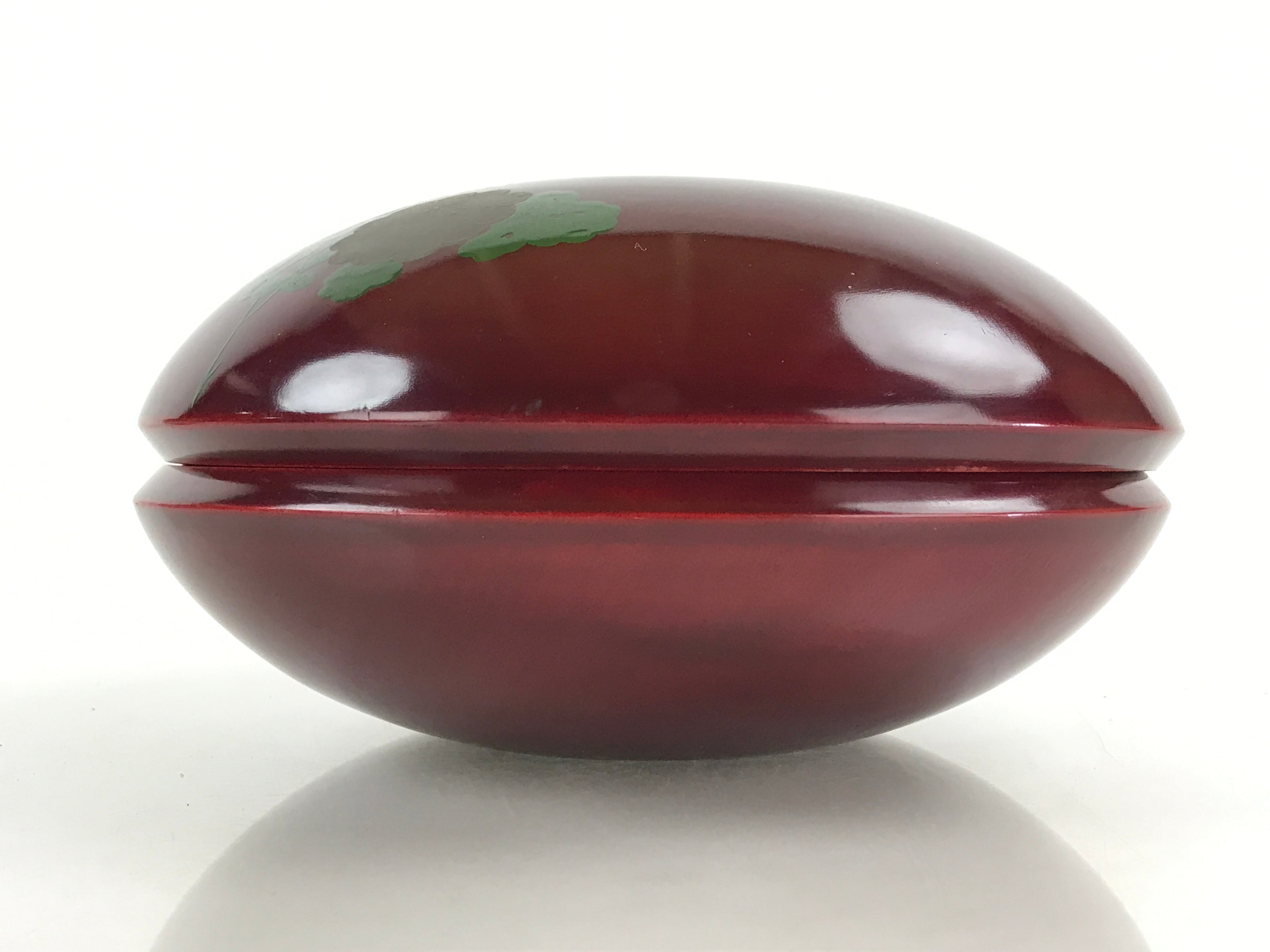 Japanese Lacquerware Wood Bowl Kashiki Kashiwan Vtg Tea Ceremony Red UR961
