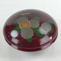 Japanese Lacquerware Wood Bowl Kashiki Kashiwan Vtg Tea Ceremony Red UR961
