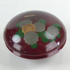 Japanese Lacquerware Wood Bowl Kashiki Kashiwan Vtg Tea Ceremony Red UR961