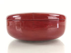 Japanese Lacquerware Wood Bowl Kashiki Kashiwan Vtg Tea Ceremony Red UR962