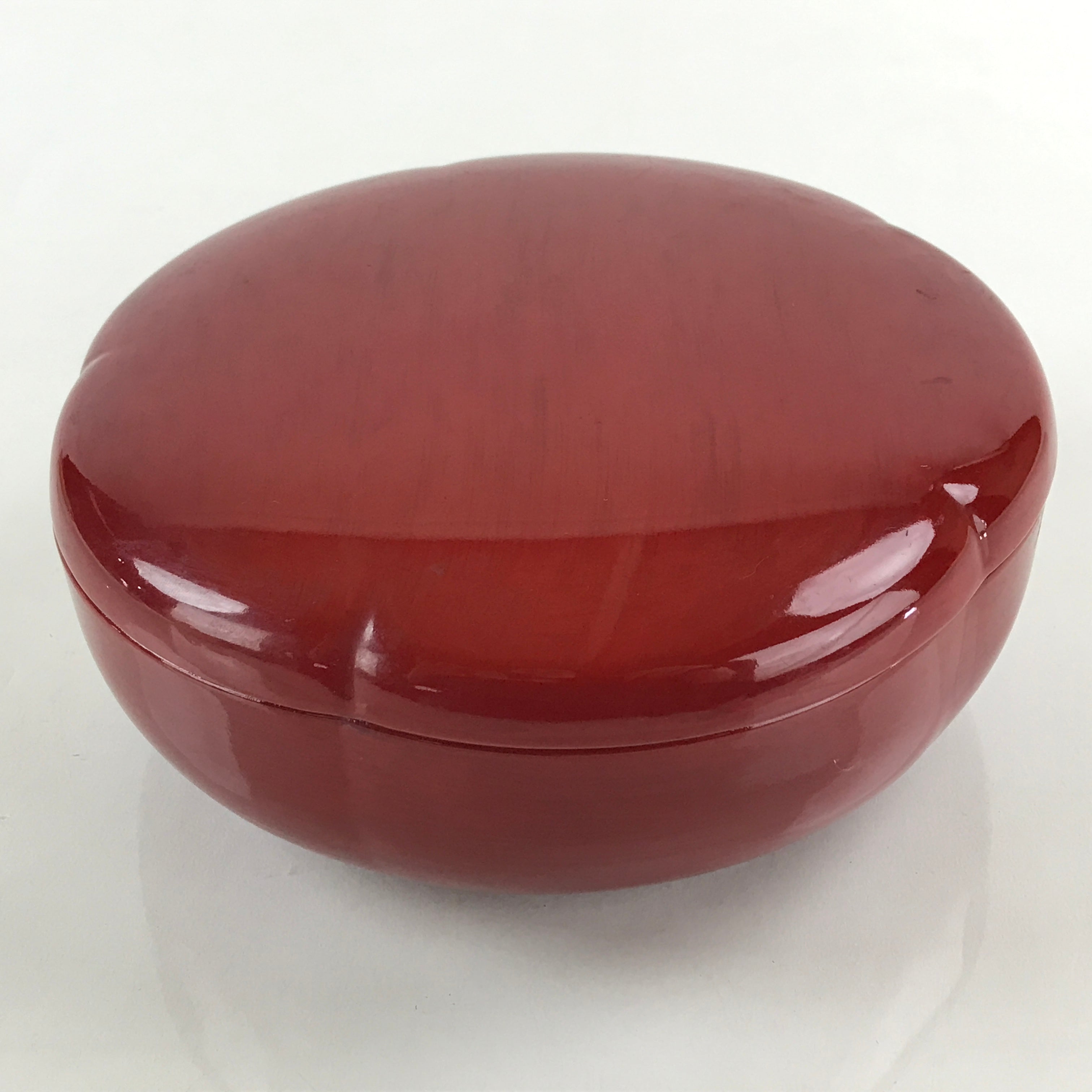 Japanese Lacquerware Wood Bowl Kashiki Kashiwan Vtg Tea Ceremony Red UR962