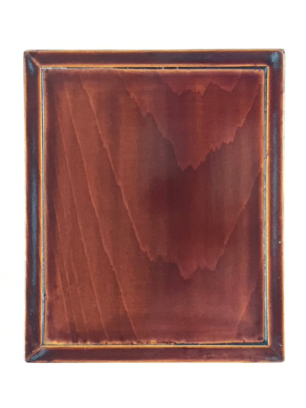 Japanese Lacquerware Wood Box Accessory Case Vtg Tea Ceremony Brown Red UR960