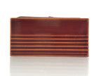 Japanese Lacquerware Wood Box Accessory Case Vtg Tea Ceremony Brown Red UR960