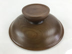 Japanese Lacquerware Wood High Bowl Kashiki Kashibachi Tea Ceremony Brown UR977