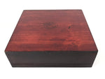 Japanese Lacquerware Wood Lidded Bento Box Vtg Kashiki Kashiwan Tea Ceremony L29