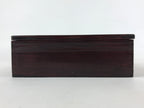 Japanese Lacquerware Wood Lidded Bento Box Vtg Kashiki Kashiwan Tea Ceremony L29