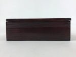 Japanese Lacquerware Wood Lidded Bento Box Vtg Kashiki Kashiwan Tea Ceremony L29