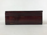 Japanese Lacquerware Wood Lidded Bento Box Vtg Kashiki Kashiwan Tea Ceremony L29